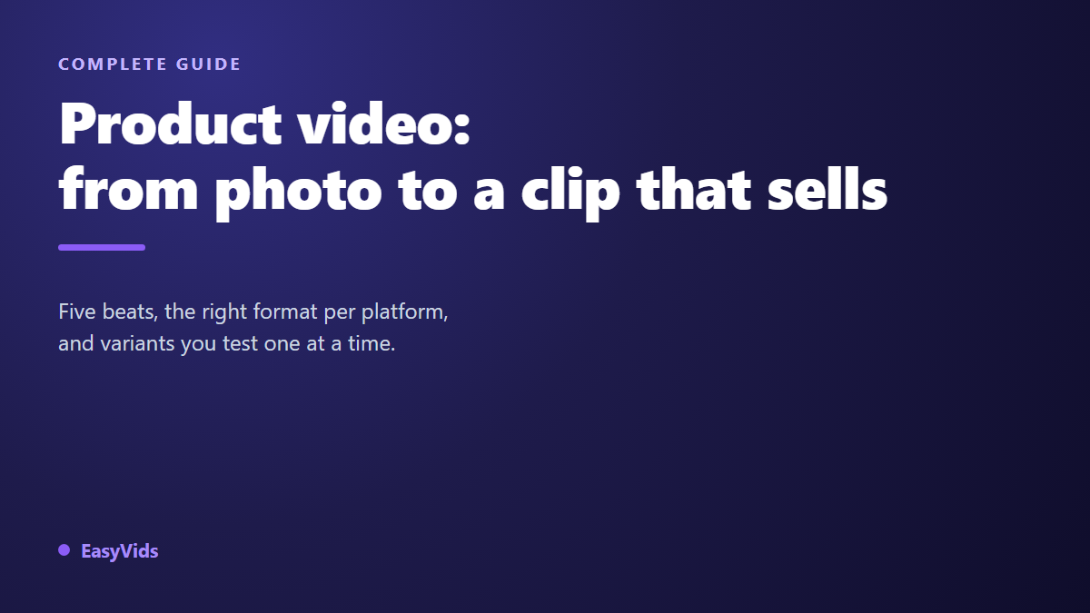 Ecommerce Product Videos: The Complete Guide to Videos That Sell
