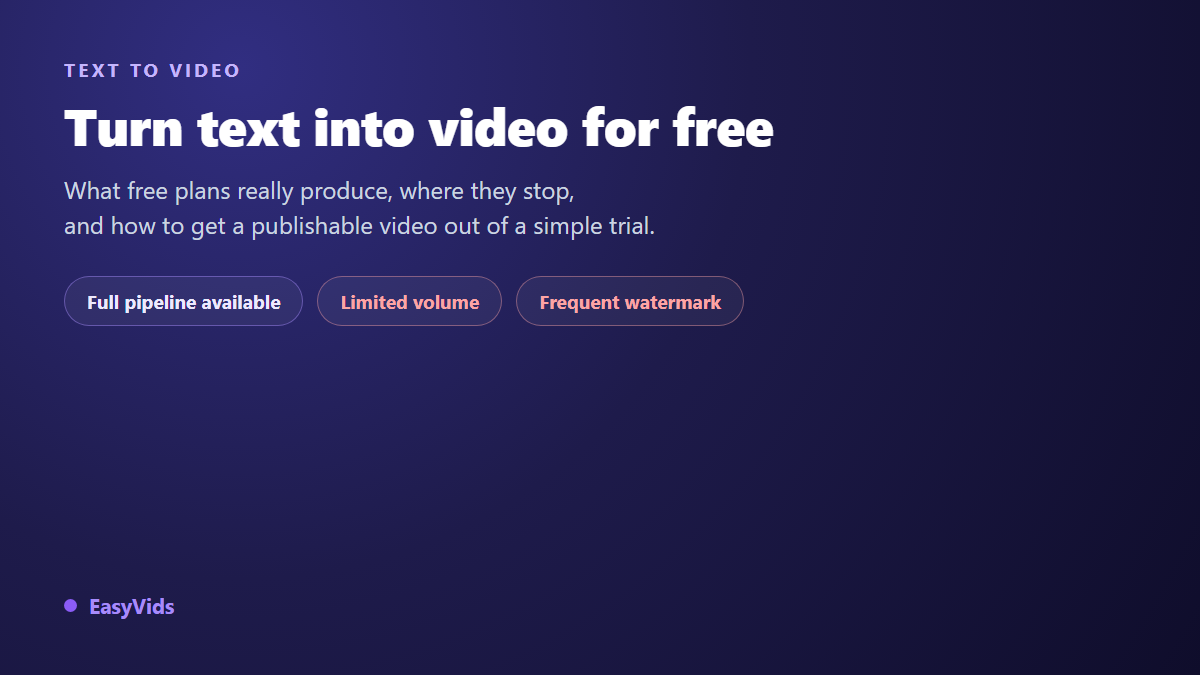 Text to Video AI Free: What You Can Really Create Without Paying