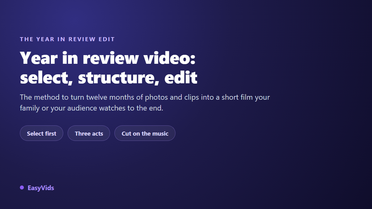 Year in Review Video: Make a Recap People Actually Share