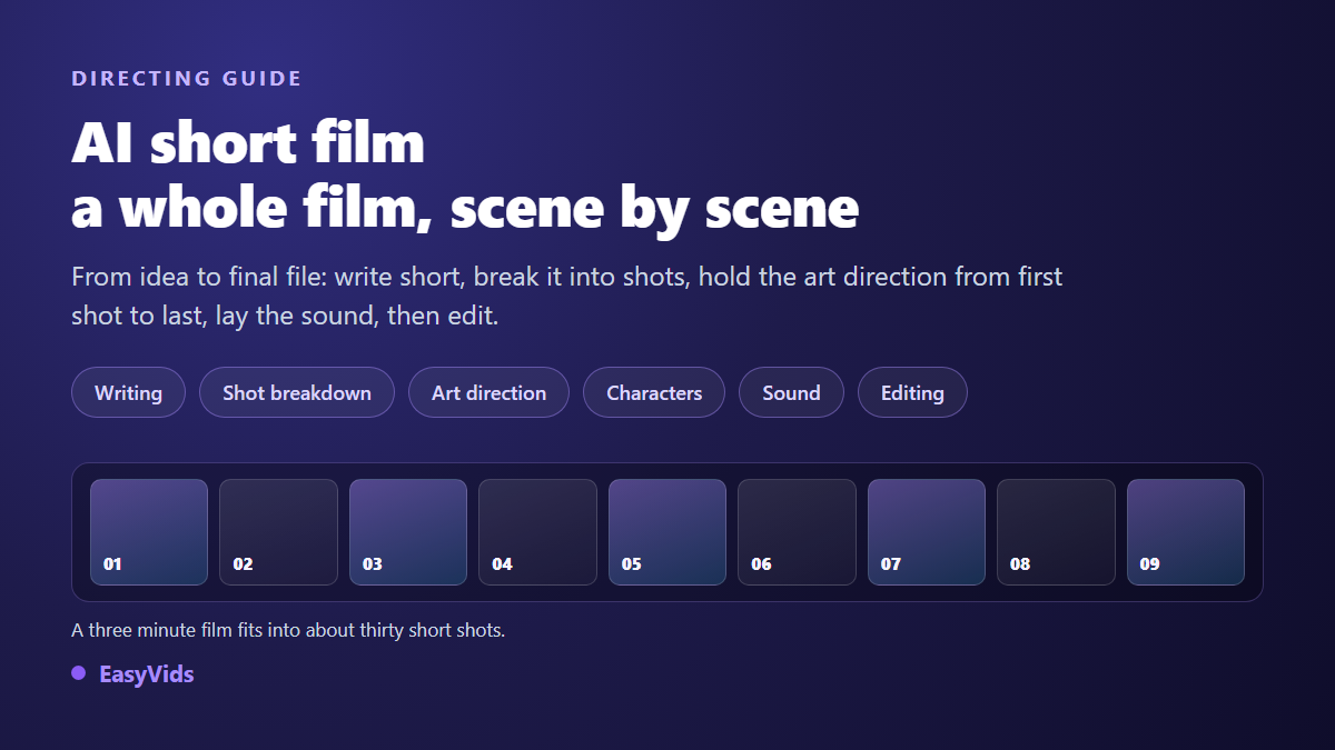 AI Short Film: How to Make a Complete Short, Scene by Scene