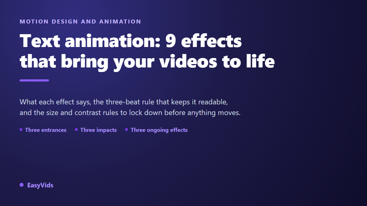 9 Text Animation Effects That Instantly Upgrade Your Videos