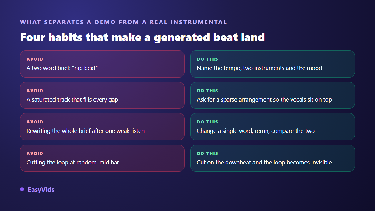 Common AI beat making mistakes compared with the habits that improve the result