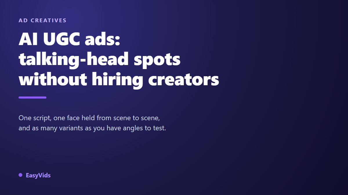 AI UGC Ads: How to Create TikTok-Style Creatives Without Hiring Creators
