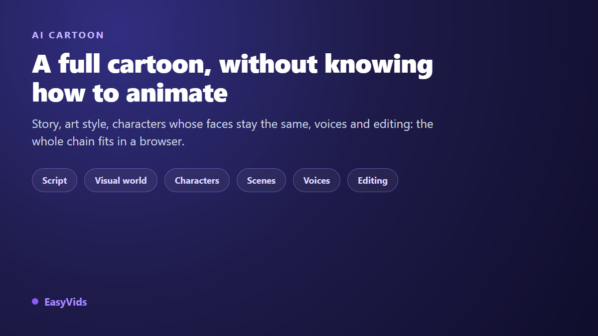 AI Cartoon Generator: Make a Full Cartoon With Zero Animation Skills