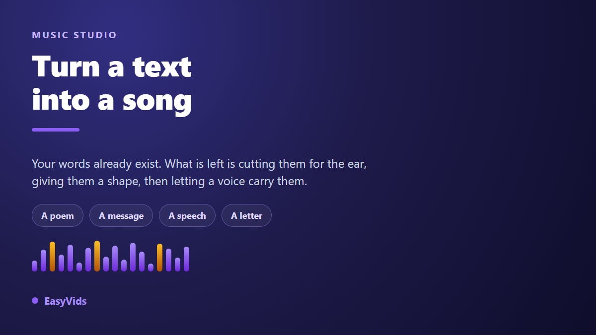 Text to Song AI: Turn Your Words Into a Finished Track