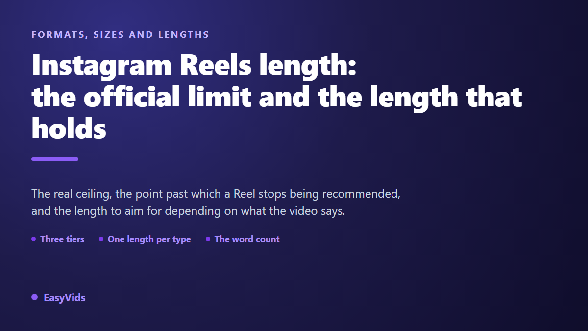 Instagram Reels Length: The Official Limit and the Best Duration in 2026
