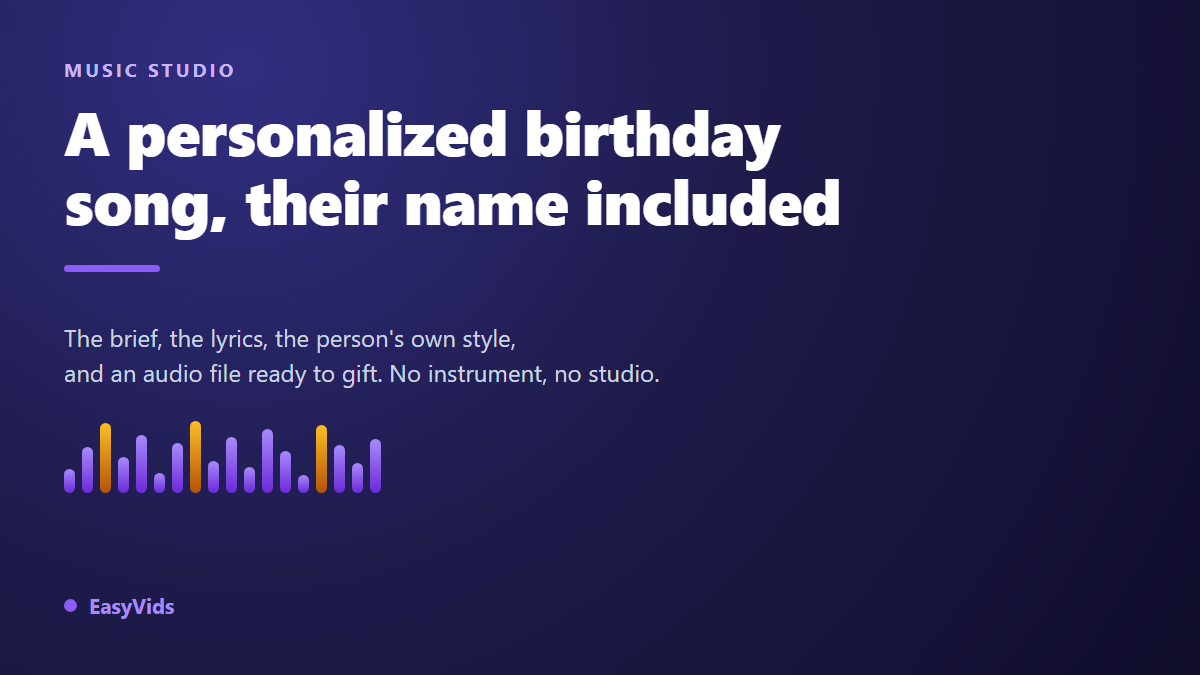 Personalized Birthday Song: Create a Custom Song With Their Name Using AI