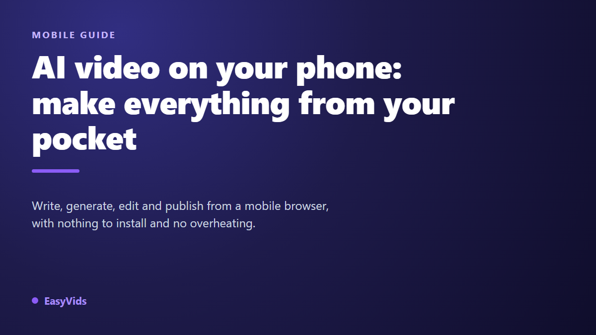 AI Video Apps: Create Complete Videos From Your Phone (No Editing Skills)