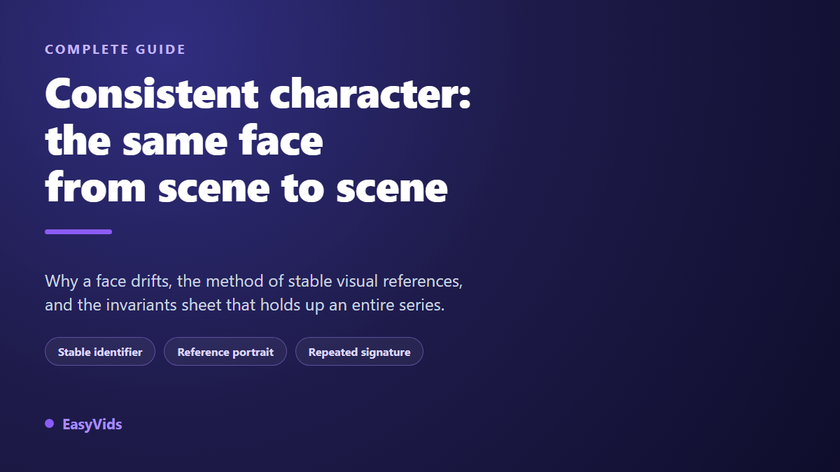 Consistent Character AI Video: Keep the Same Face in Every Scene