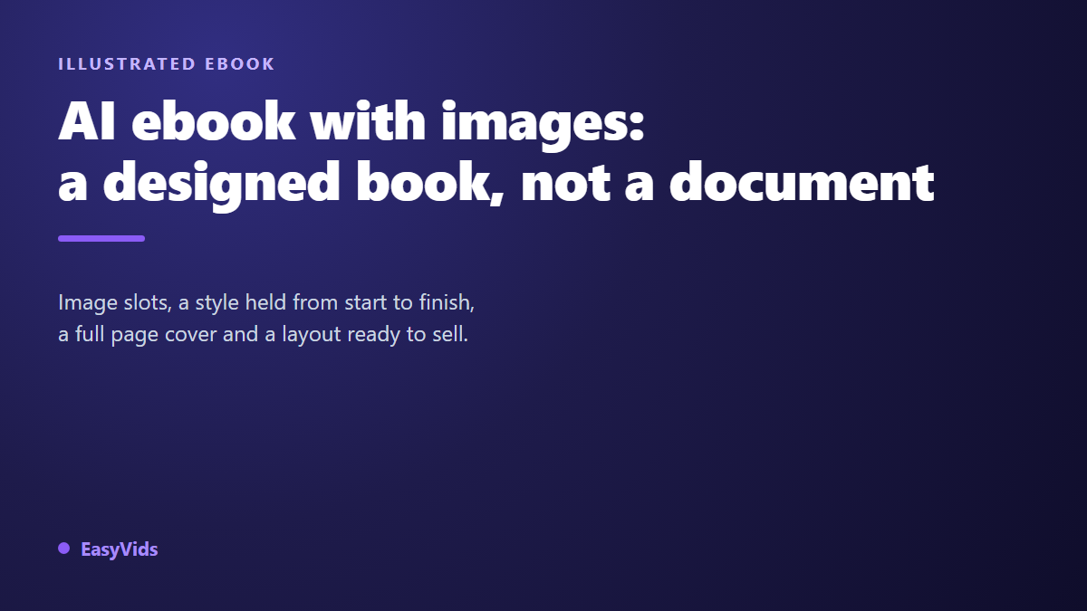 AI Ebook Generator With Images: Get a Fully Designed Book, Not Just Text