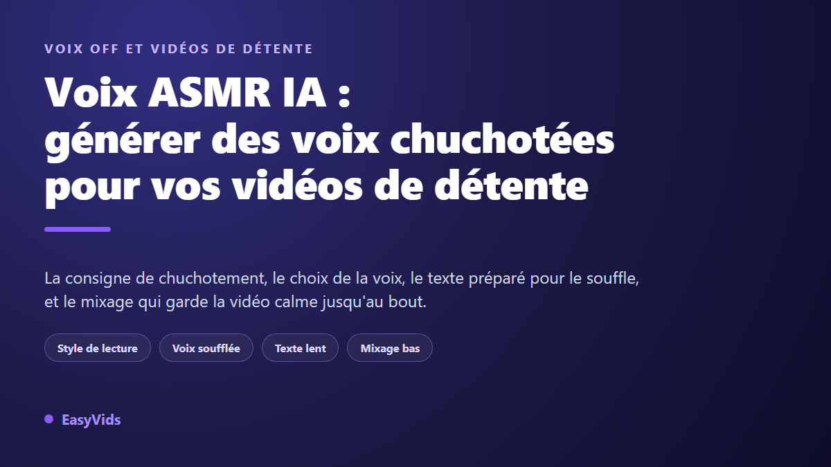AI ASMR Voice: How to Generate Whispered Voices for Relaxing Videos