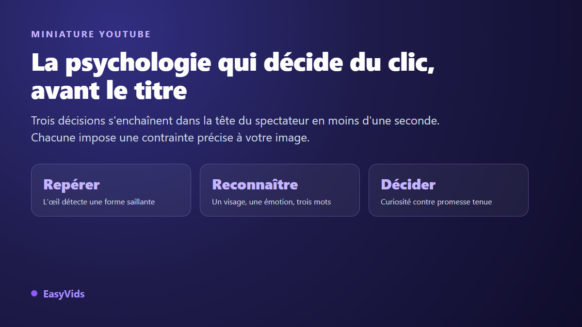 Miniature YouTube qui attire les clics : la psychologie derrière un bon CTR