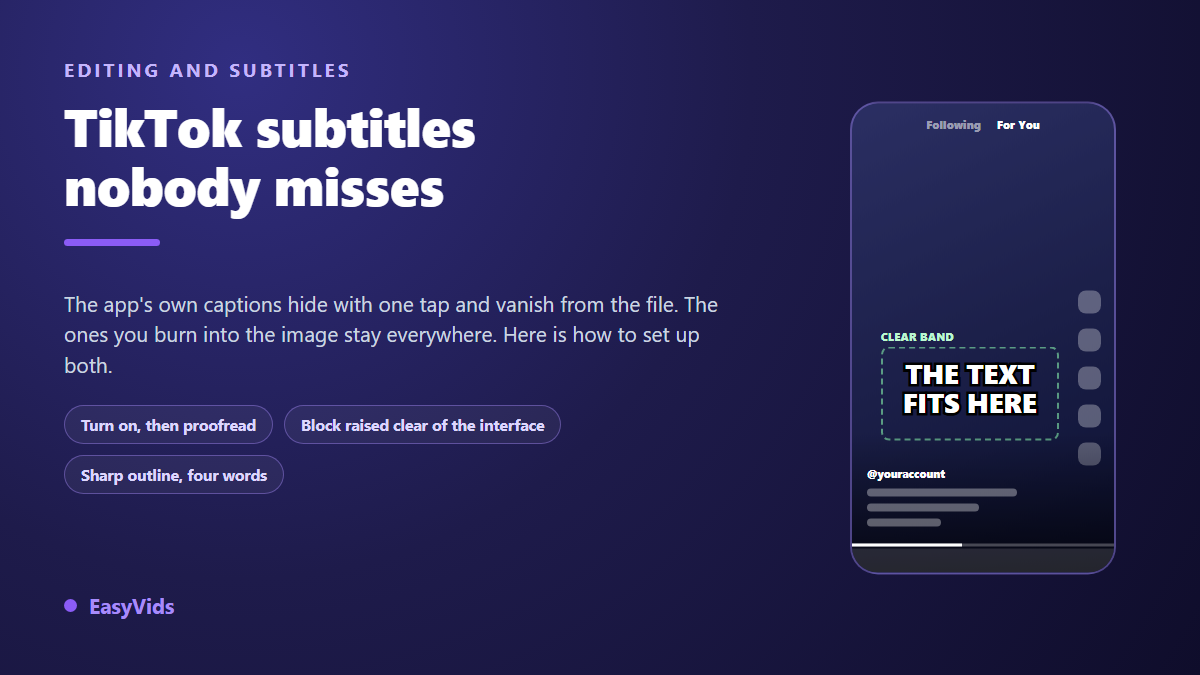 TikTok Captions: How to Turn Them On, Style Them and Avoid Mistakes