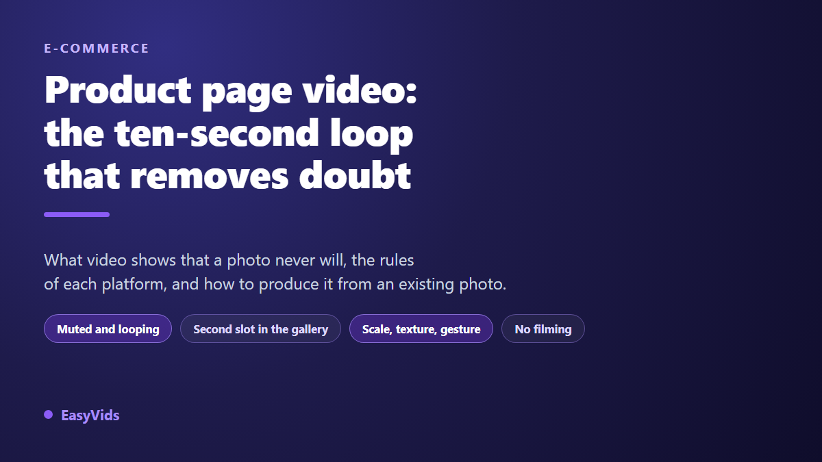 Product Page Videos: Why Add Video to Your Listings (And How)