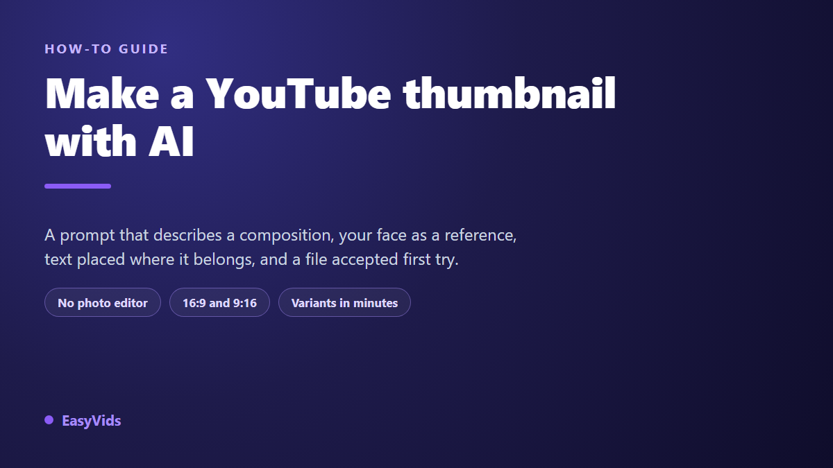 AI Thumbnail Generator: Click Worthy YouTube Thumbnails in Minutes