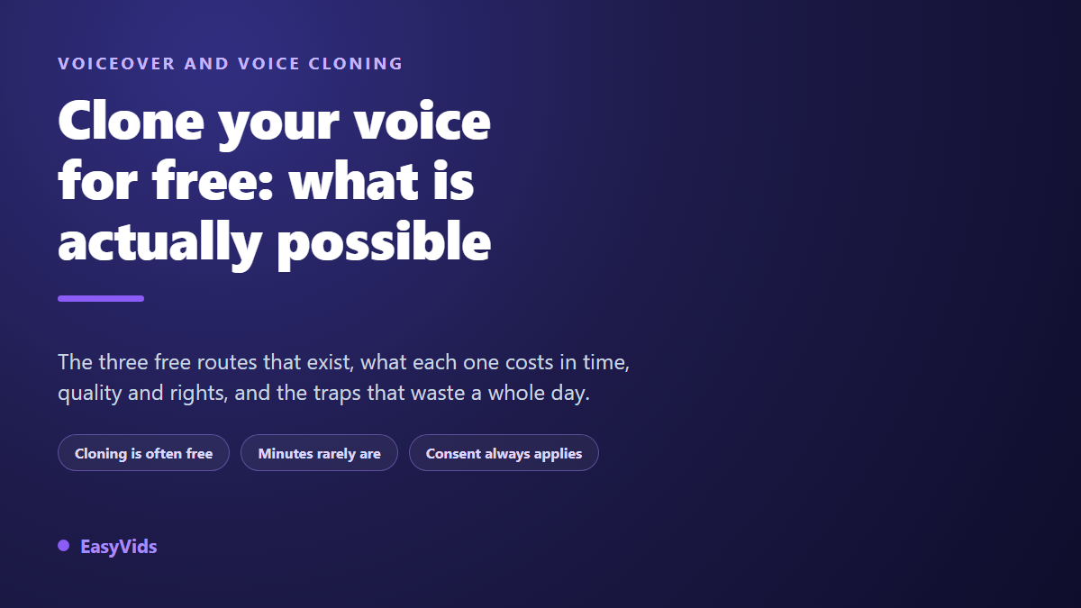 Free AI Voice Cloning: What You Can Really Do Without Paying