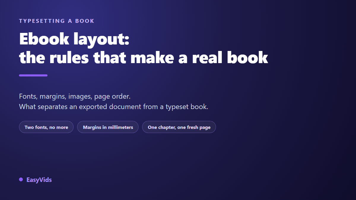 Ebook Formatting: Pro Layout Rules and How to Automate Them