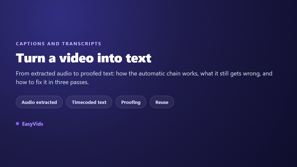 Transcribe Video to Text: The Fast Free Method That Actually Works