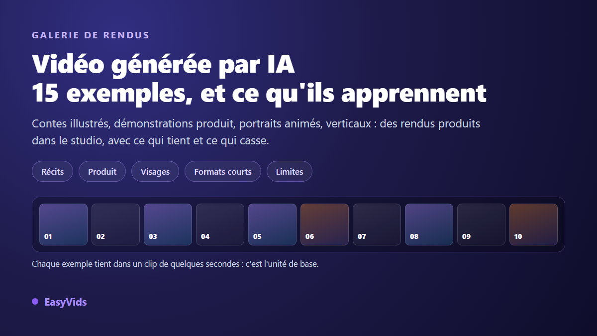 Vidéo générée par IA : 15 exemples qui montrent ce que l'IA sait faire