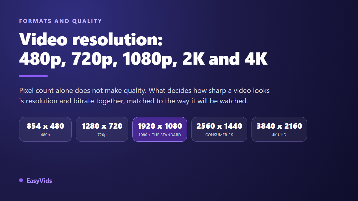 Video Resolution Explained: 480p, 720p, 1080p, 2K and 4K Made Simple