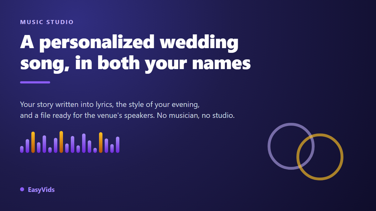 AI Wedding Song Generator: Create a One of a Kind Song for Your Big Day