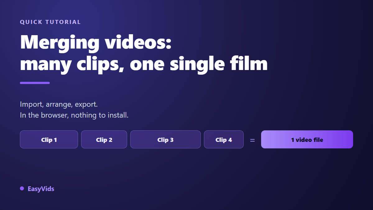 Merge Videos Online: Combine Clips Into One Video in 3 Steps