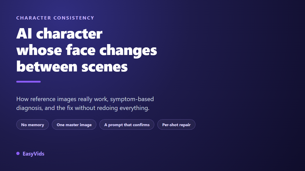 AI Character Changing Face: How to Keep It Consistent Across Scenes