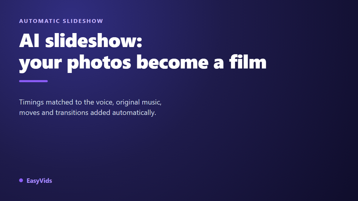 AI Slideshow Maker: Generate a Polished Slideshow Automatically