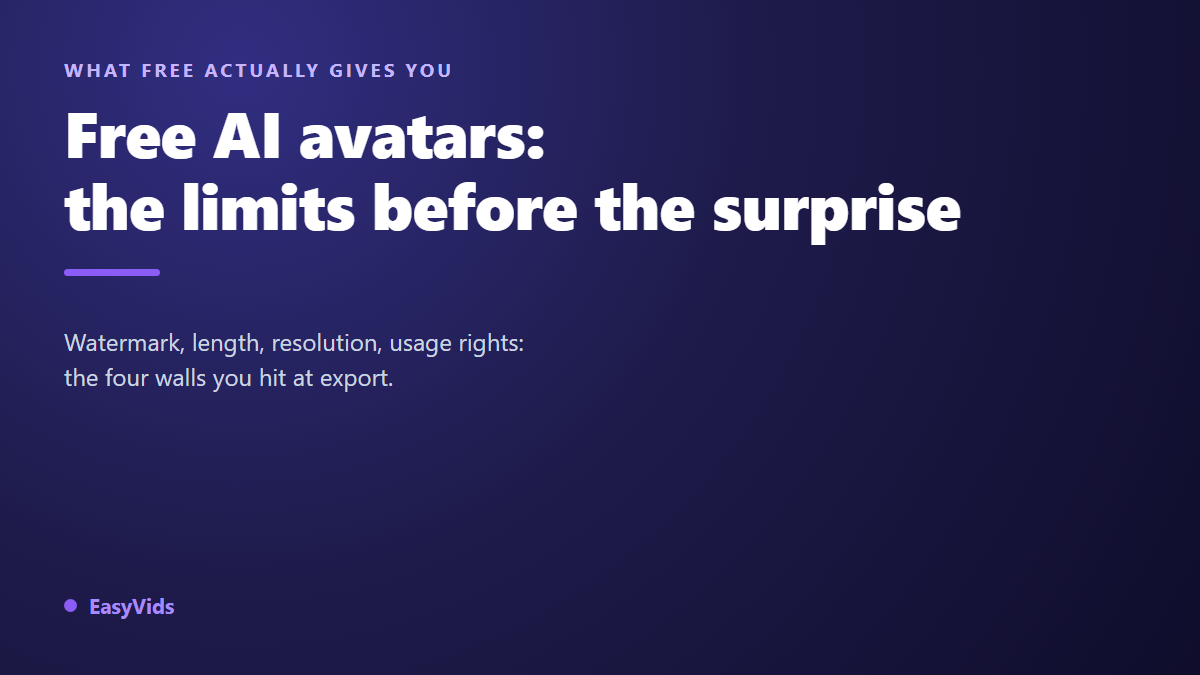 Free AI Avatar Generator: What You Really Get (Limits and Watermarks)