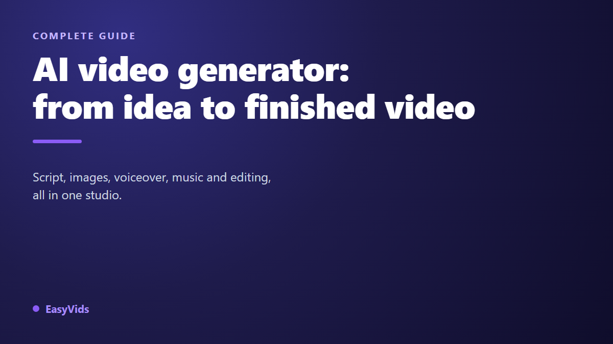 AI Video Generator: The Complete Guide to Creating Videos With AI