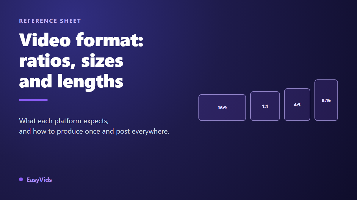 Social Media Video Sizes: Aspect Ratios, Dimensions and Lengths by Platform