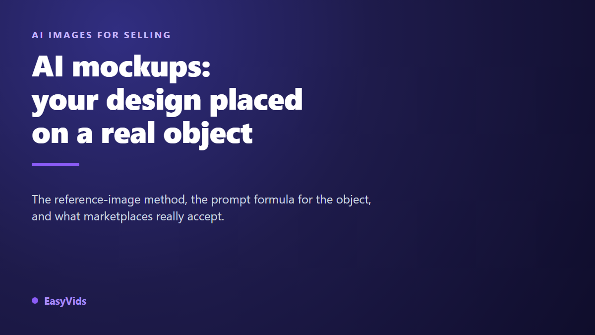 AI Mockup Generator: Showcase Any Product Without a Photo Studio