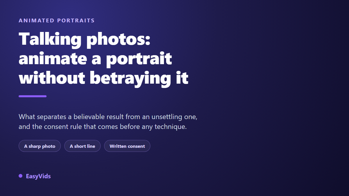Talking Photo AI: How to Make Any Portrait Speak