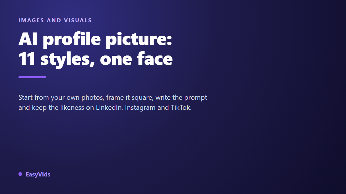 AI Profile Picture Generator: 11 Styles for LinkedIn, Instagram and TikTok