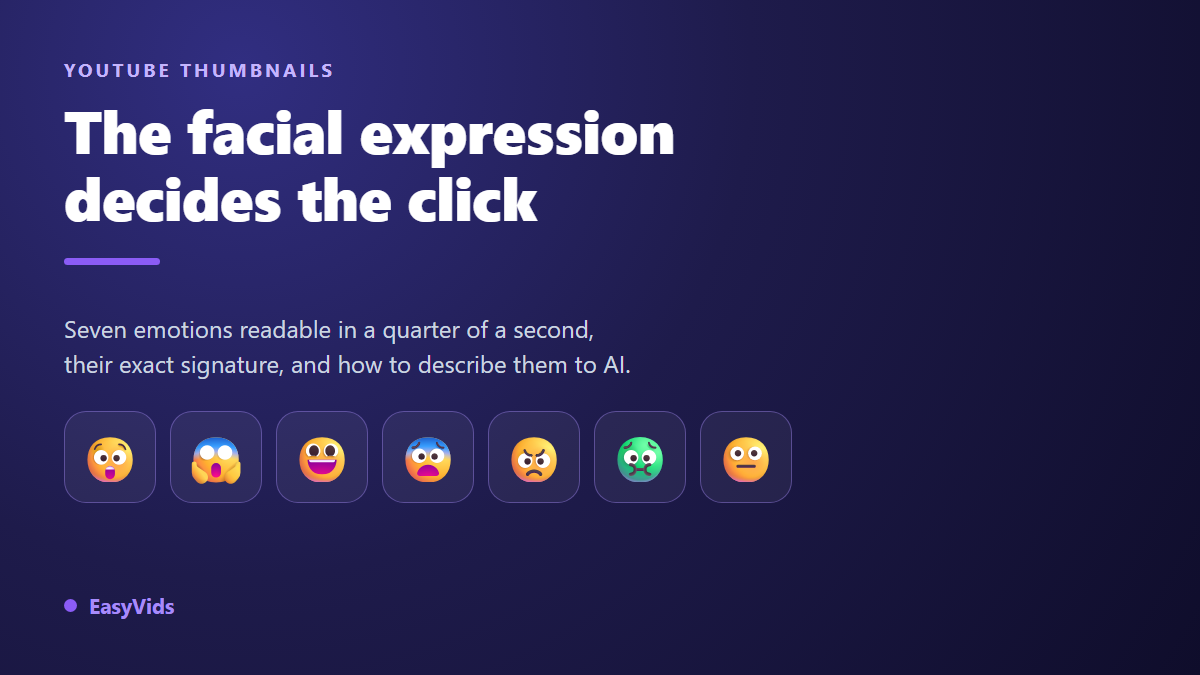 Thumbnail Facial Expressions: 7 Emotions That Drive Clicks (And Why)