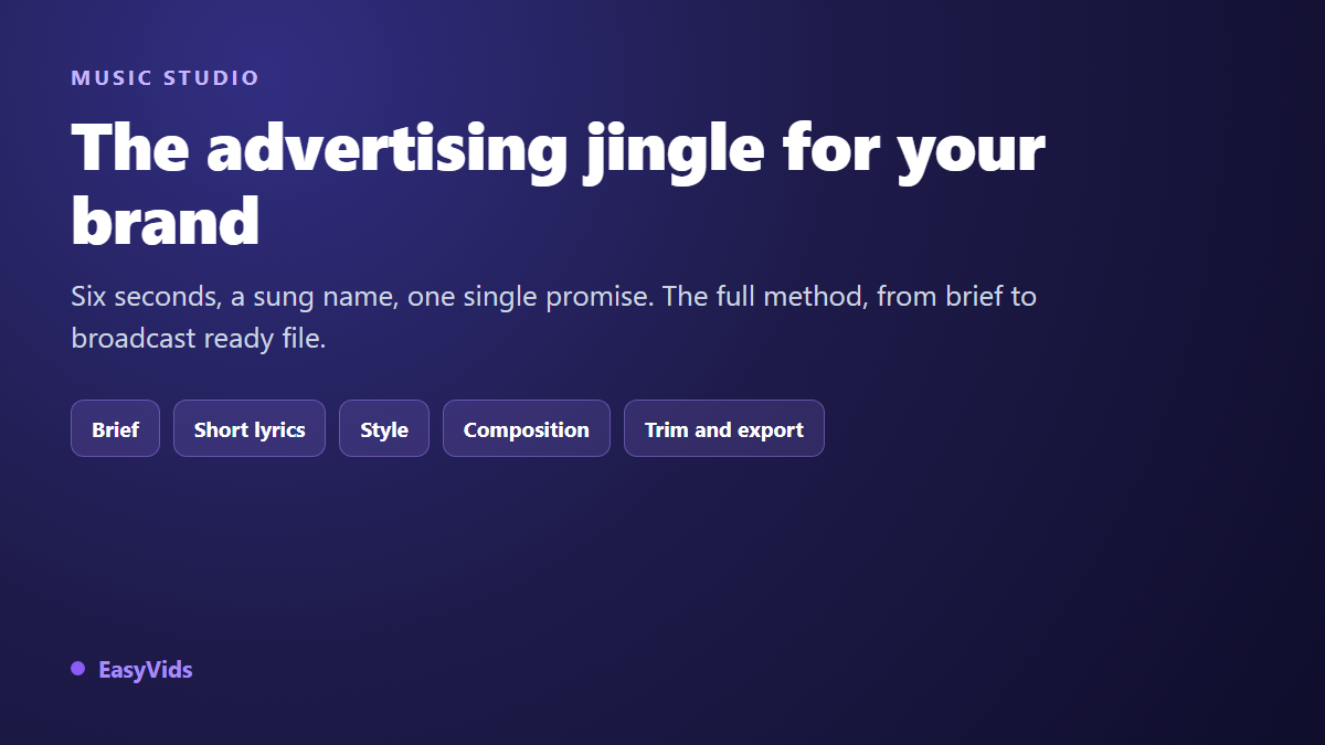 AI Jingle Maker: Create a Catchy Brand Jingle in Minutes
