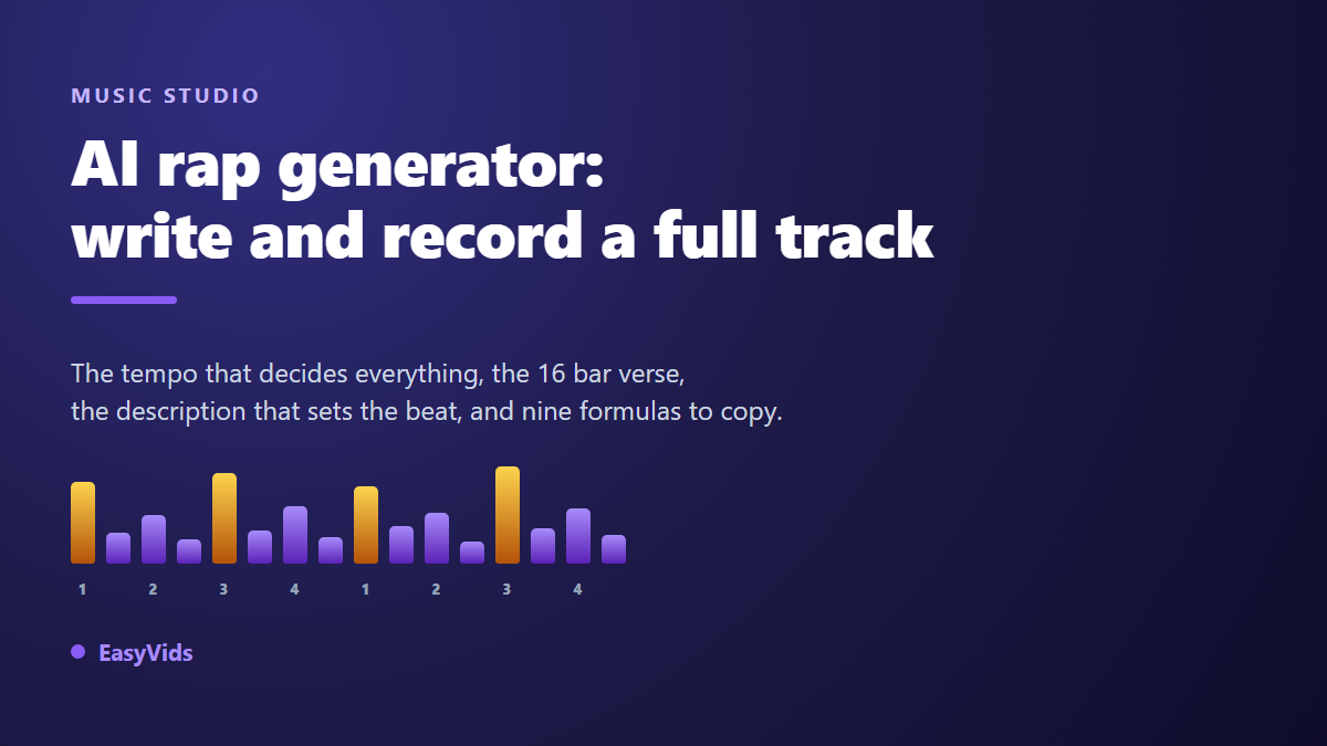 AI Rap Generator: Write and Record a Full Track With AI