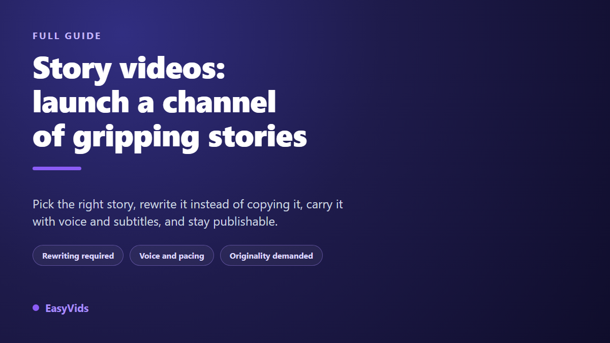 Reddit Story Videos: How to Build a Story Channel That Stays Monetisable