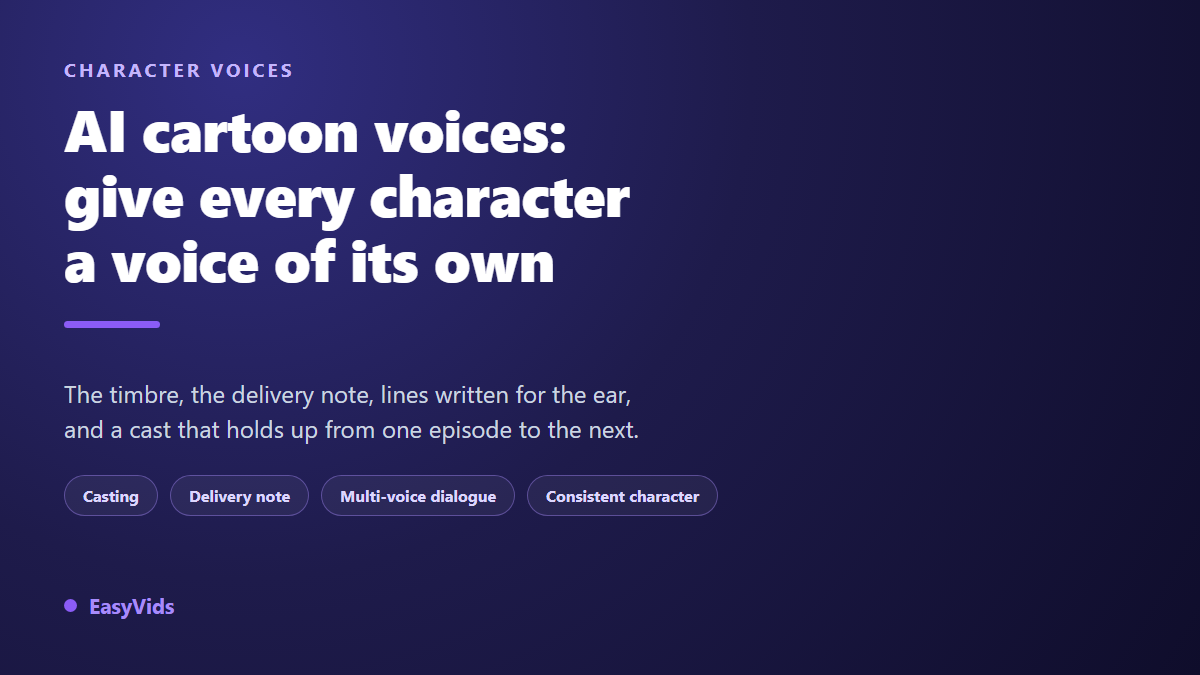 Cartoon Voice Generator: Create Character Voices for Animated Videos