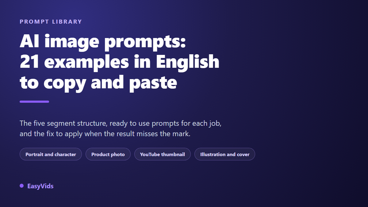 AI Image Prompts: 21 Copy and Paste Examples That Actually Work